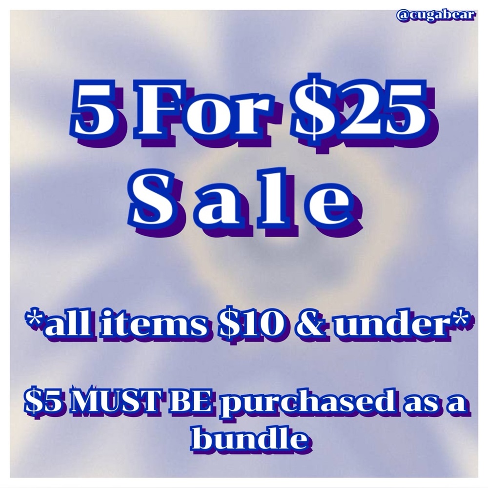 $5 for $25!